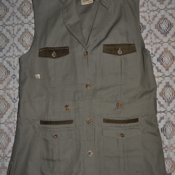 Vintage SHE SAFARI Travel Vest Size L - Picture 2 of 4